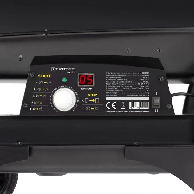 Фото Дизельна теплова гармата прямого нагріву Trotec IDX 20 D, №13