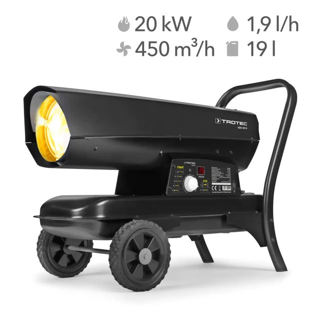 Фото Дизельна теплова гармата прямого нагріву Trotec IDX 20 D, №3