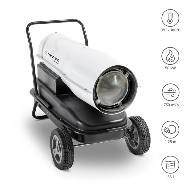 Фото Дизельна теплова гармата прямого нагріву Trotec IDE 50 D, №3